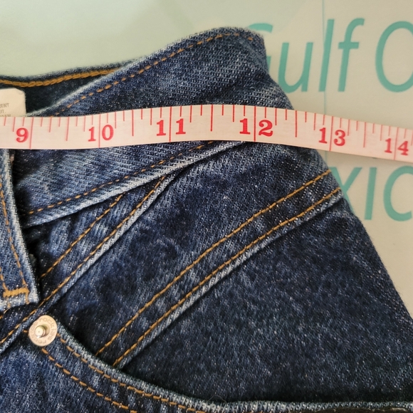 Rockies Dark Blue Jean Shorts with Frayed Hem - Picture 9 of 11